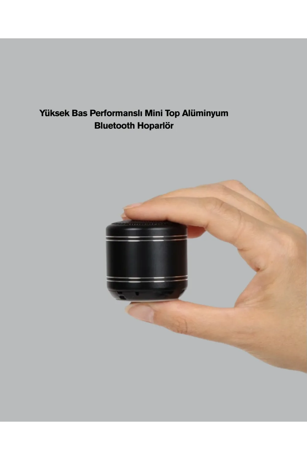 Silindir Tasarım Mini Bluetooth Hoparlör 10m Çekim Güçlü Bas Ve Mikrofonlu
