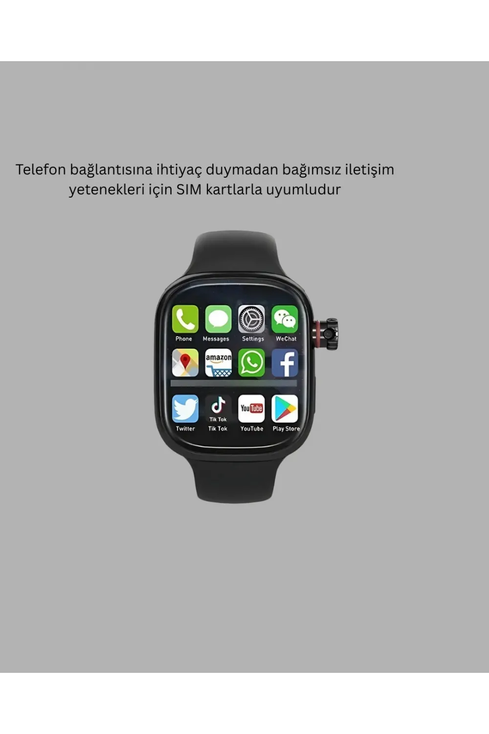 Sım Kartlı Akıllı Saat Adımsayar Ve Nabız Ölçerli Deri Kordon Tasarım