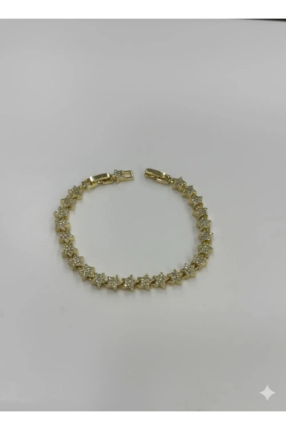 Sıralı Yıldız Tasarımlı Taşlı Cm Bileklik - IEG0403