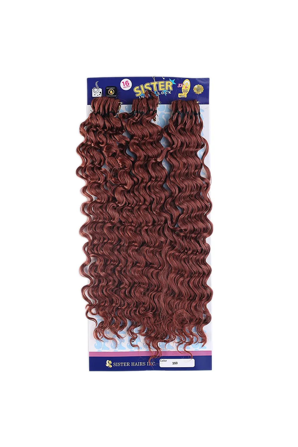 Sister Afro Dalgası Saç - Kızıl Bakır 350