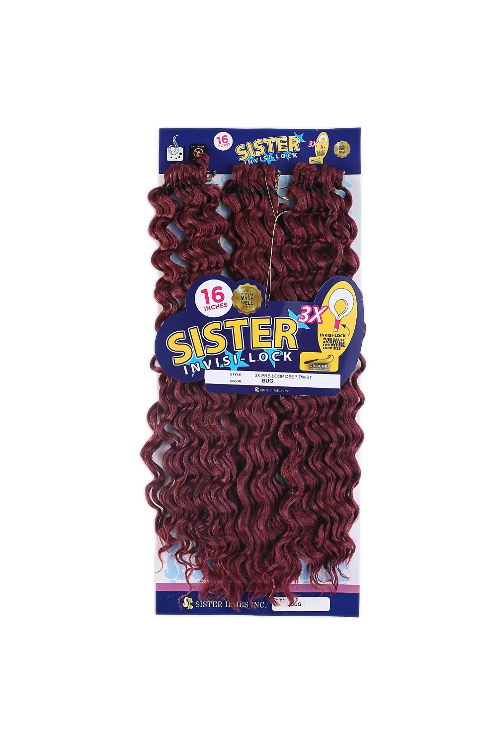 Sister Afro Dalgası Saç - Kızıl Bug