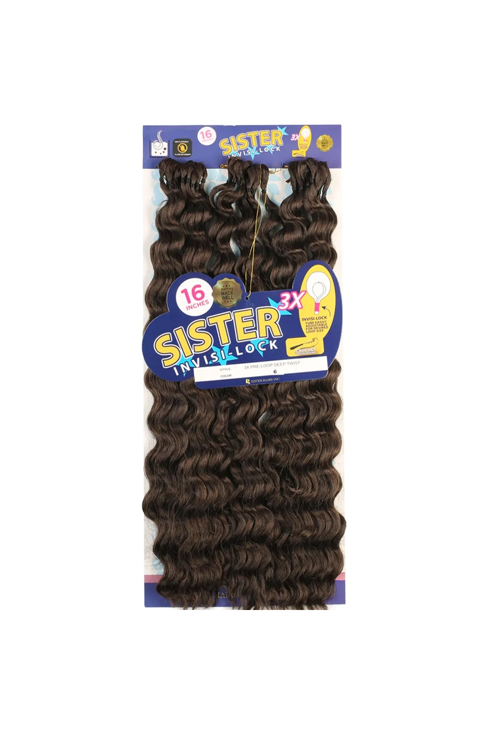 Sister Afro Dalgası Saç - Kumral 6
