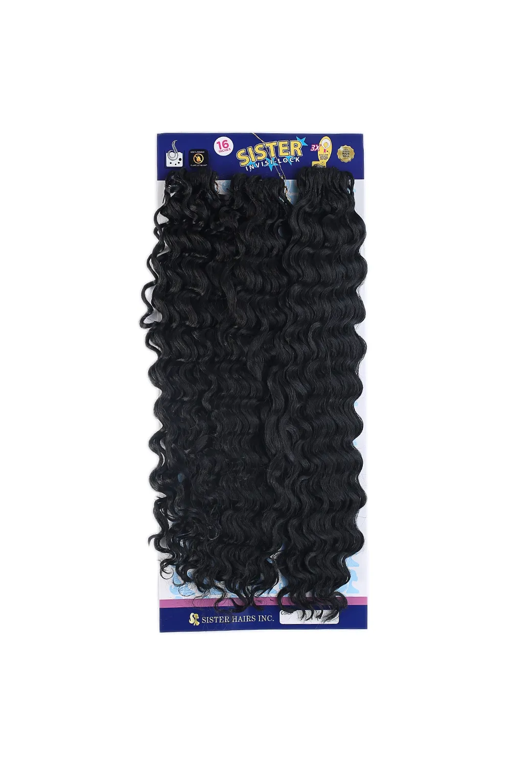 Sister Afro Dalgası Saç-Siyah 1