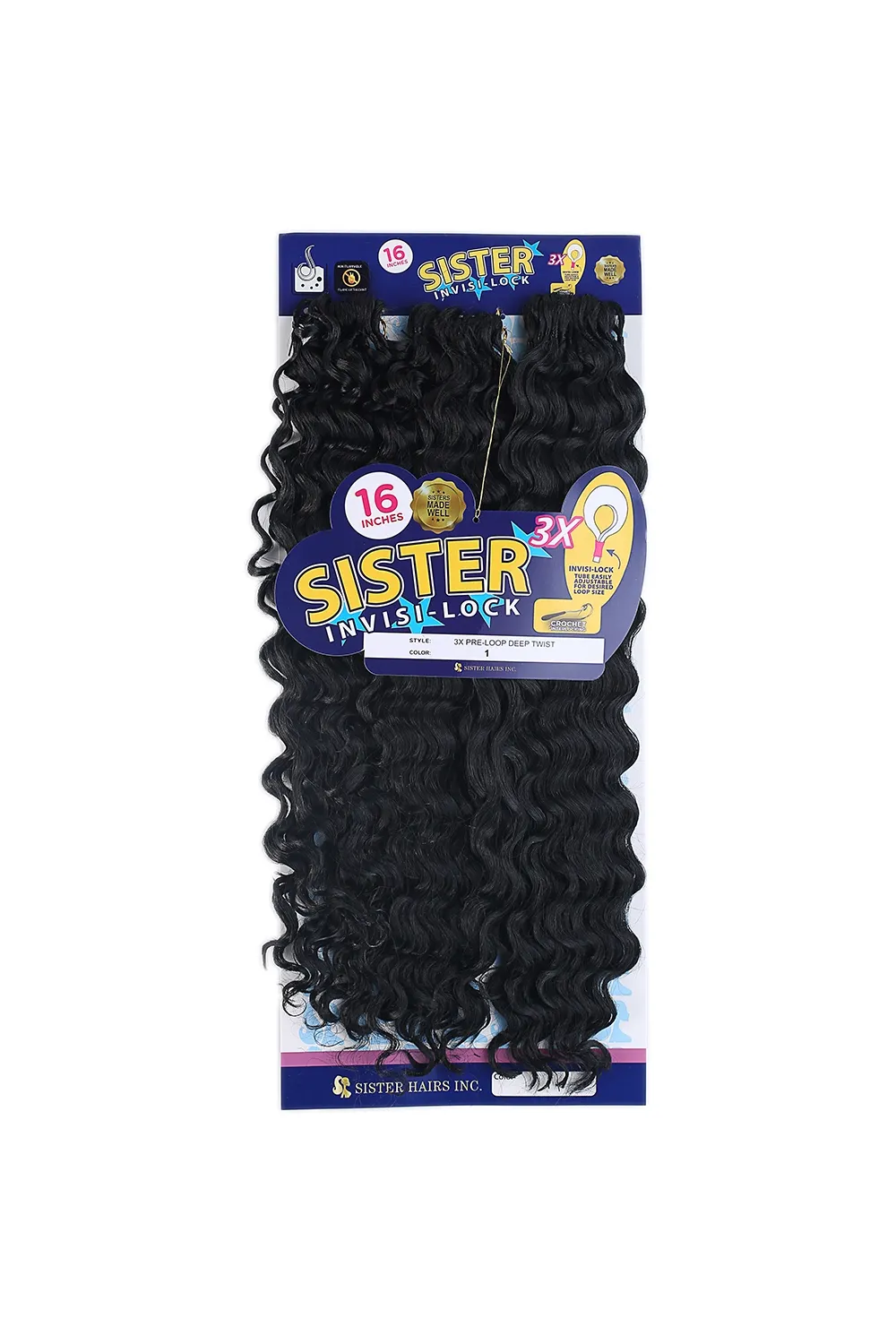 Sister Afro Dalgası Saç-Siyah 1