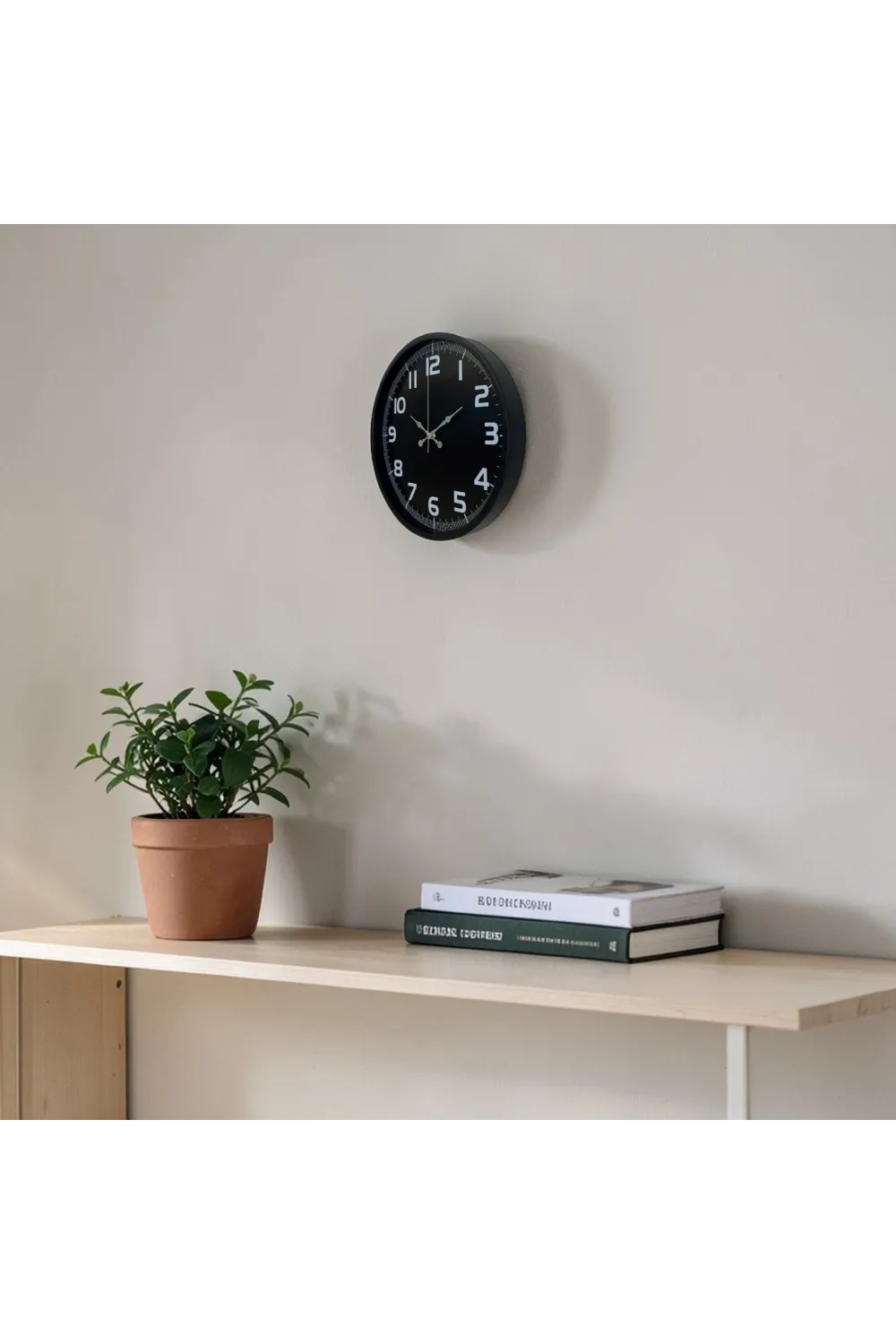 Siyah 36 Cm Modern Duvar Saati