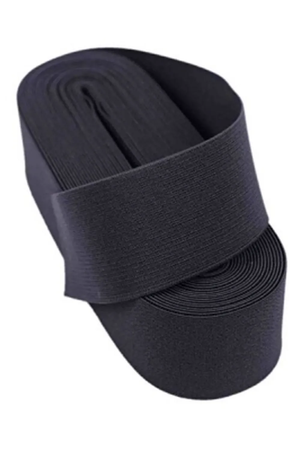 Siyah  - 3cm Paça Lastik Geniş 10mt.
