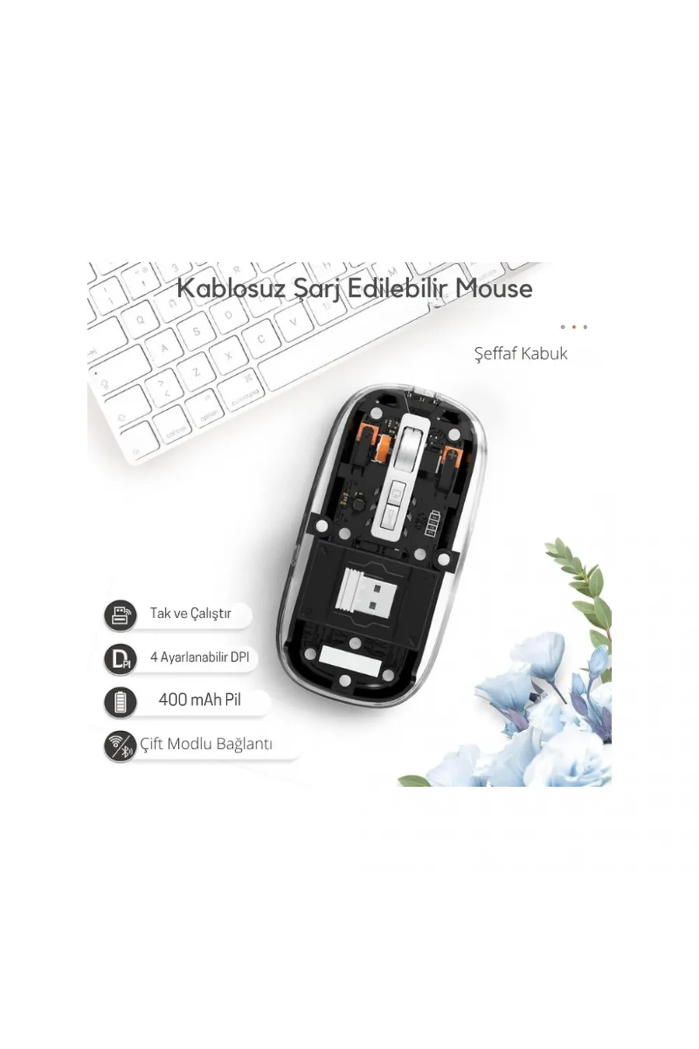 Siyah 501 Bt+ Wireless Mouse ZR1133