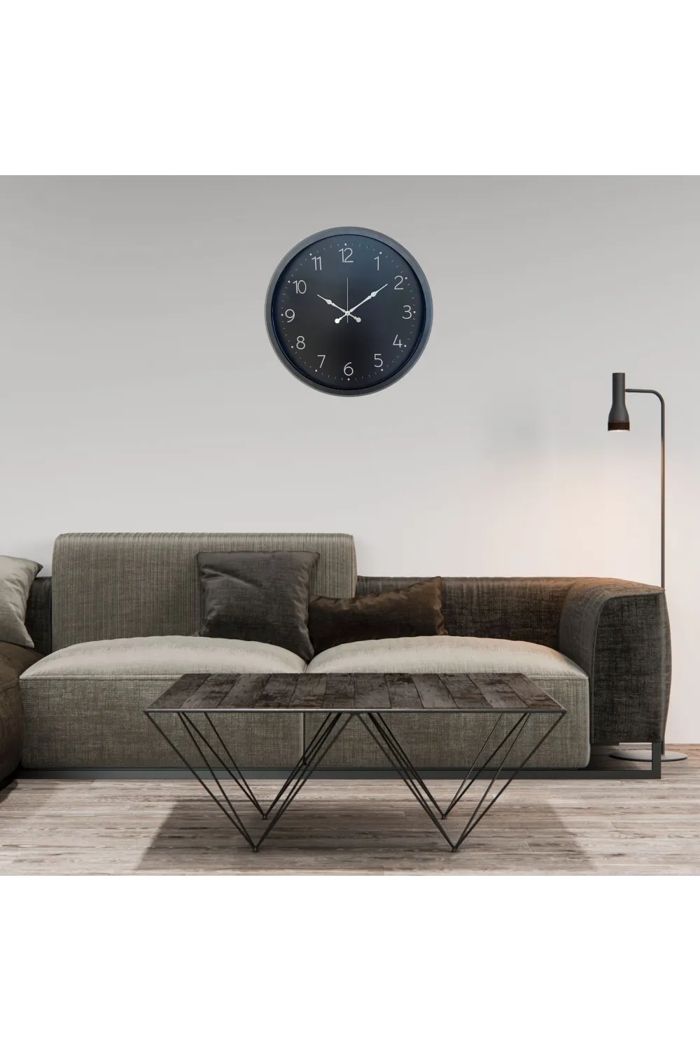 Siyah Elegance 52 x 52 Cm Duvar Saati