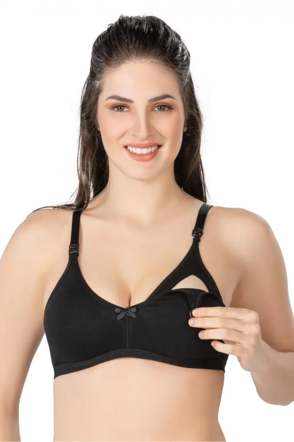 ieg™ SİYAH MI  1421 Modal Cotton Emzirme Sütyen
