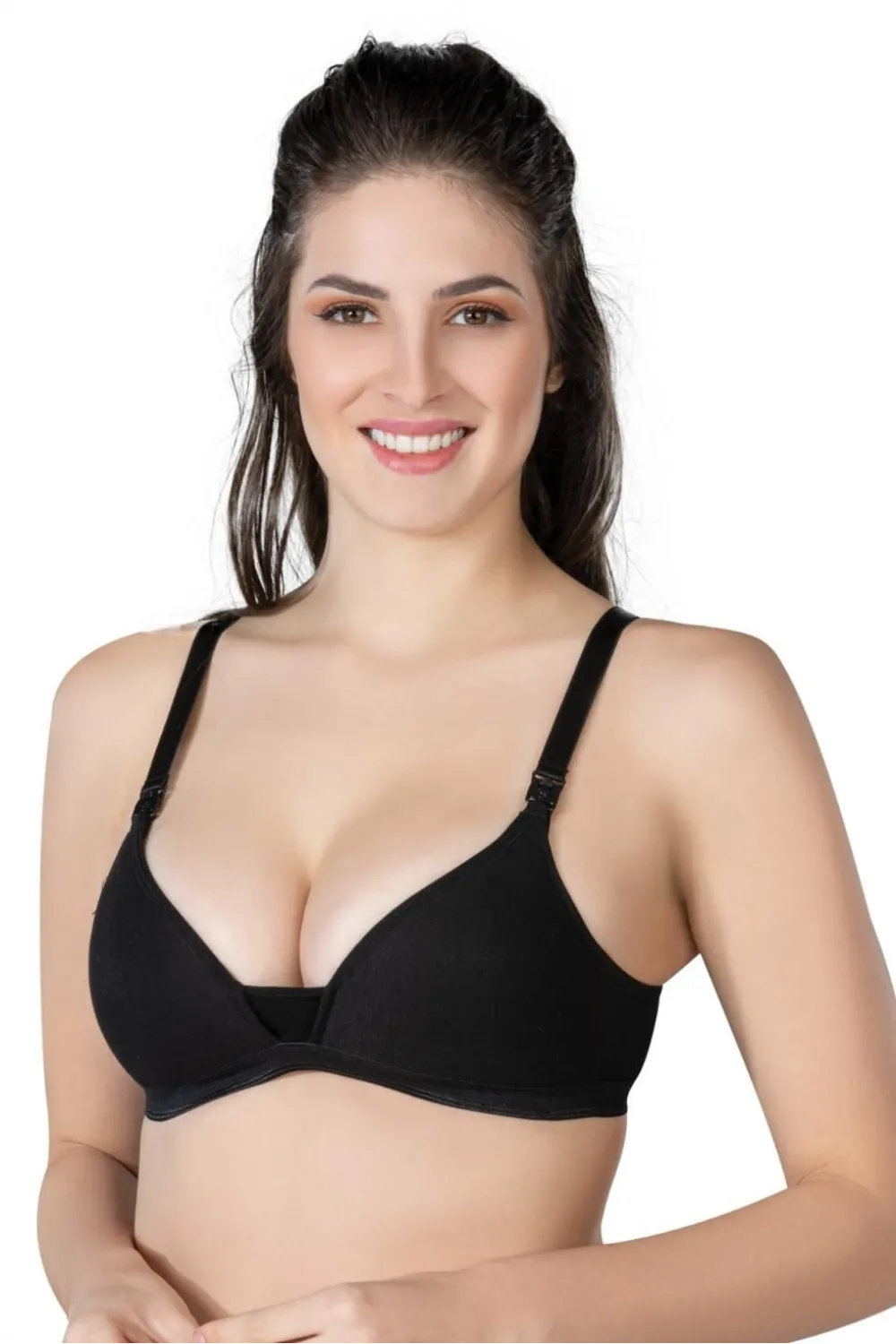 ieg™ SİYAH MI  1422 Modal Cotton Kaplı Emzirme Sütyen