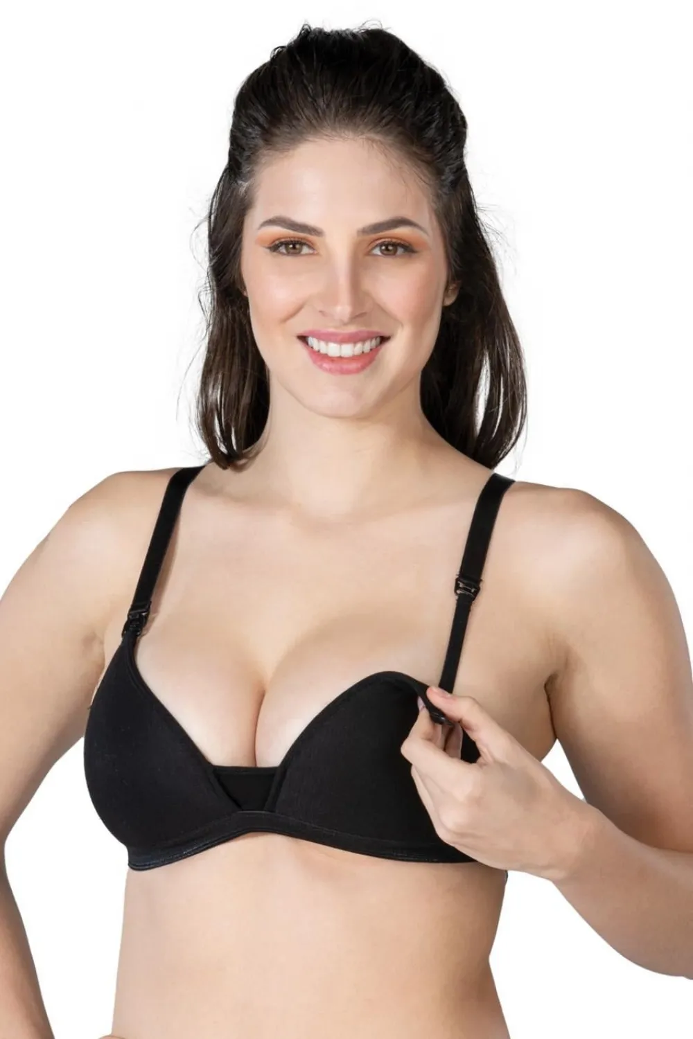 ieg™ SİYAH MI  1422 Modal Cotton Kaplı Emzirme Sütyen
