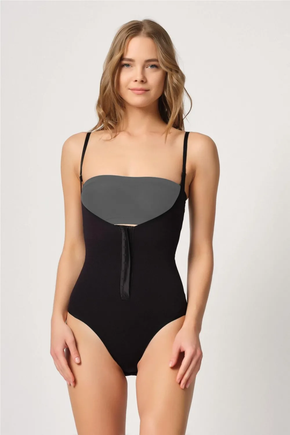 ieg™ SİYAH MI  2043 Göğsü Açık Agraflı Body Korse