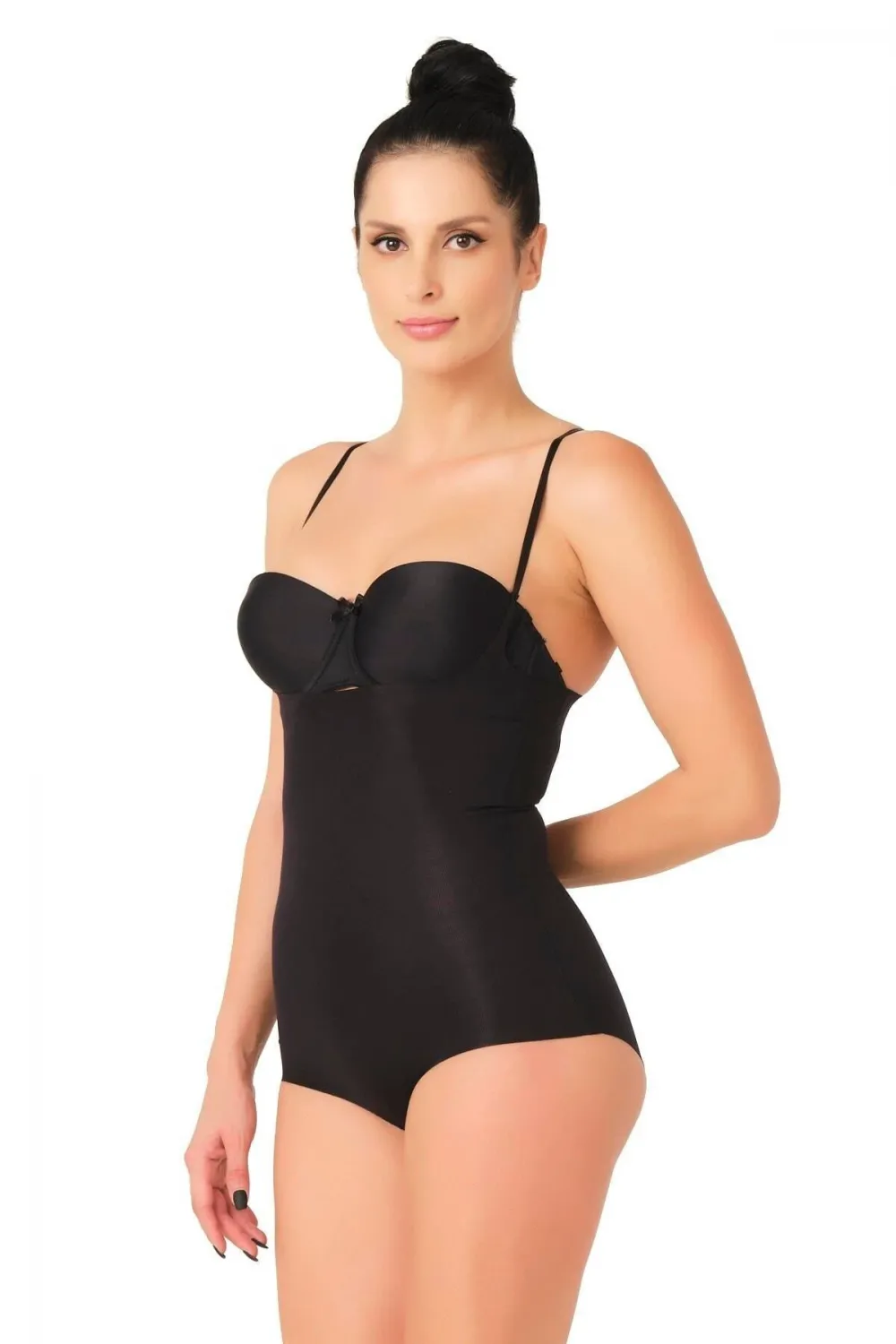ieg™ SİYAH MI  2723 Lazer Kesim Göğsü Açık Slip Korse
