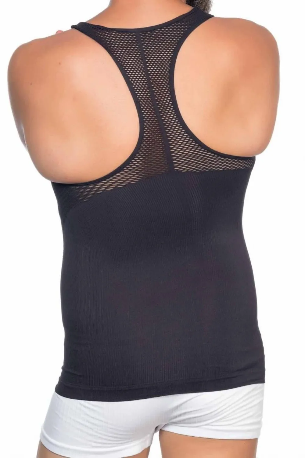 ieg™ SİYAH MI  E1009 Fileli Erkek Korse Atlet