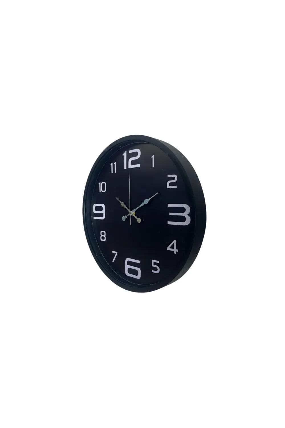 Siyah Modern 36 Cm Duvar Saati