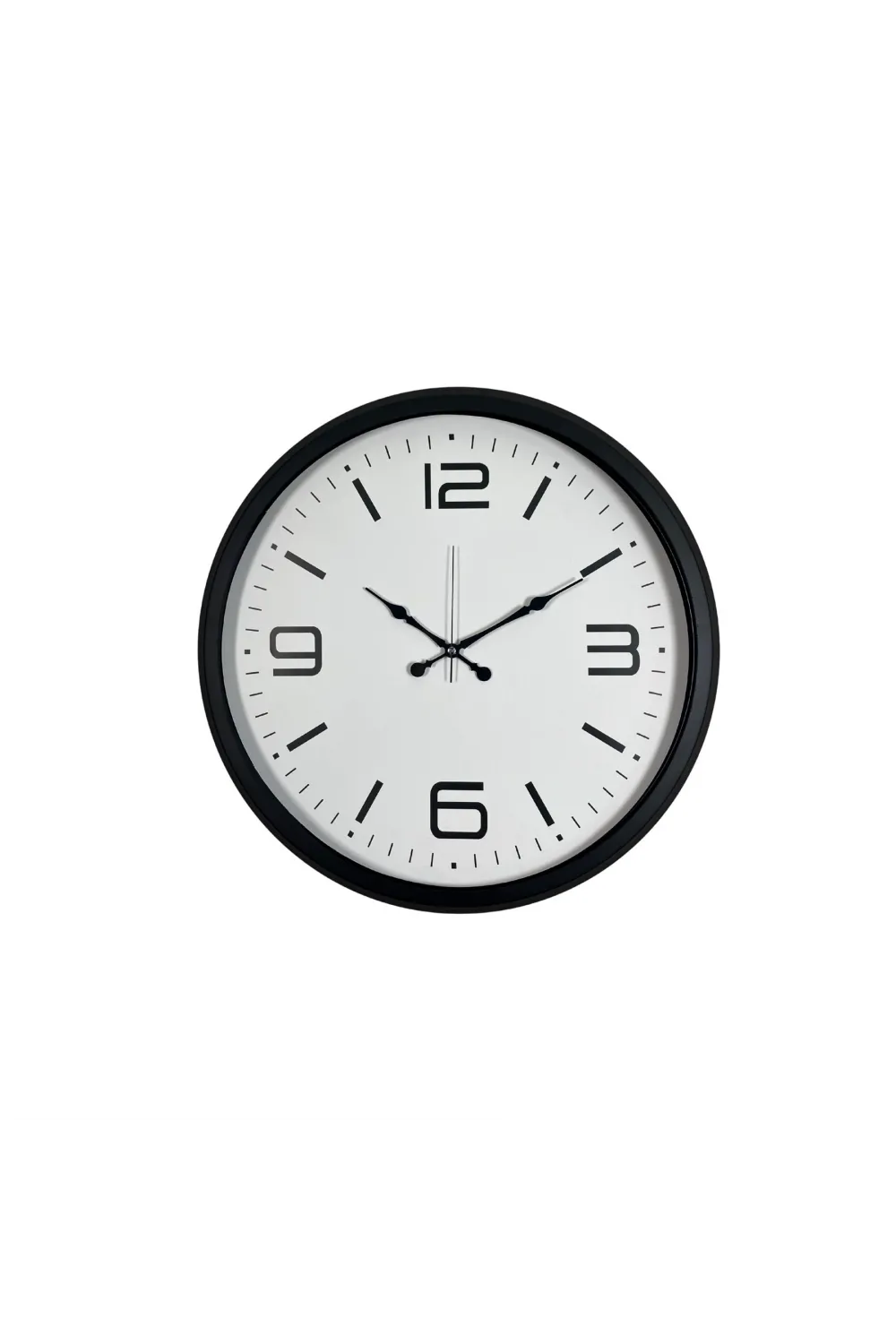 Siyah Modern & Şık 52 Cm Metal Duvar Saati
