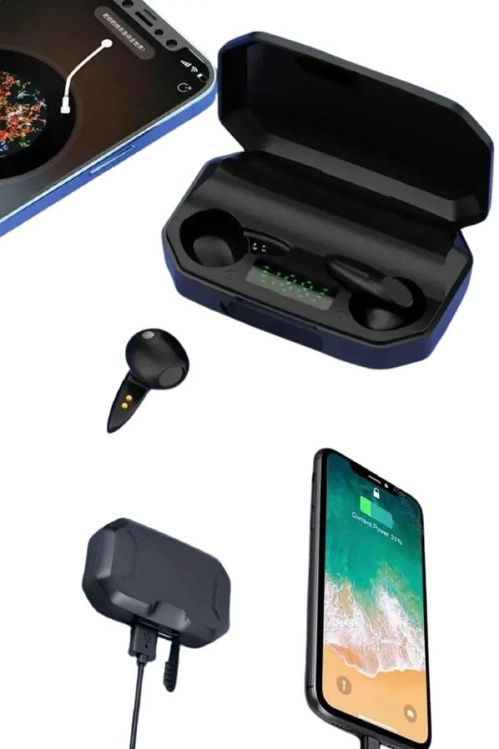 Siyah Profesyonel Gaming Kulaklık Hd Mikrofonlu Çağrı Cevaplayabilen