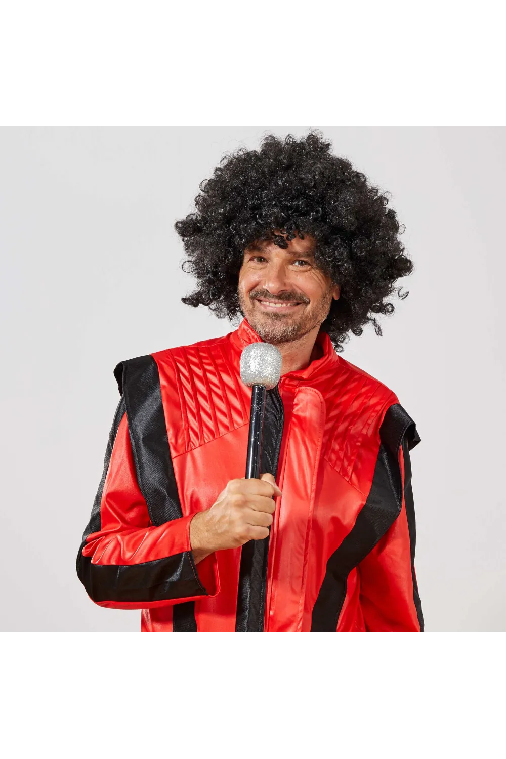 Siyah Renk Kıvırcık Afro Bonus Peruk