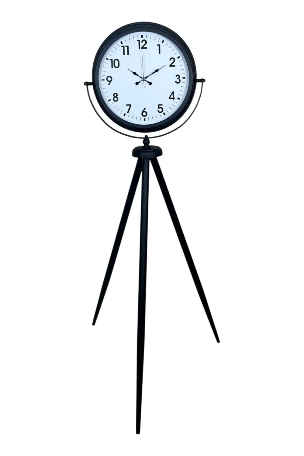 Siyah Tripod Ayaklı Dekoratif Saat