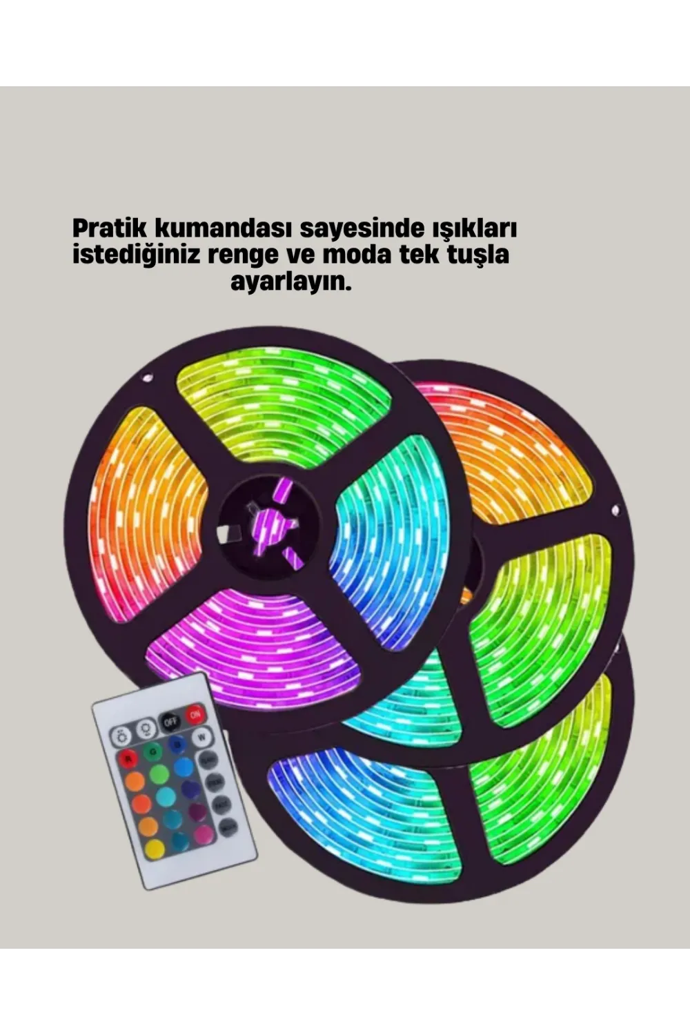 Smart Şerit Led Kumandalı Usb Enerjili Suya Dayanıklı Dekoratif Aydınlatma