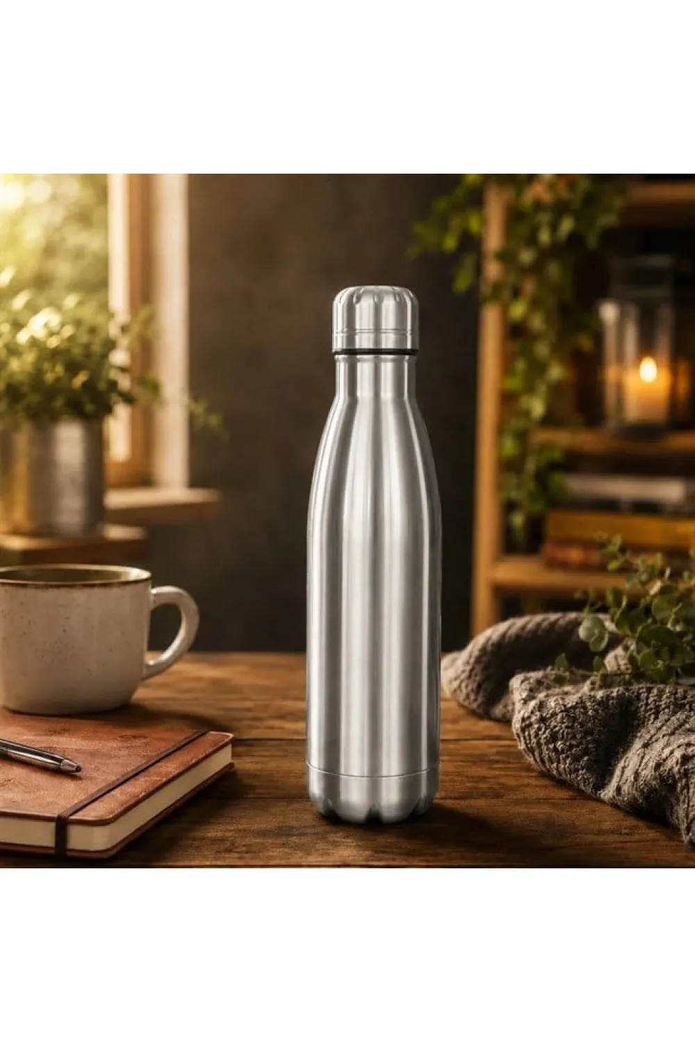 SN-25713 Şişe Tipi 500 Ml. Paslanmaz Çelik Termos