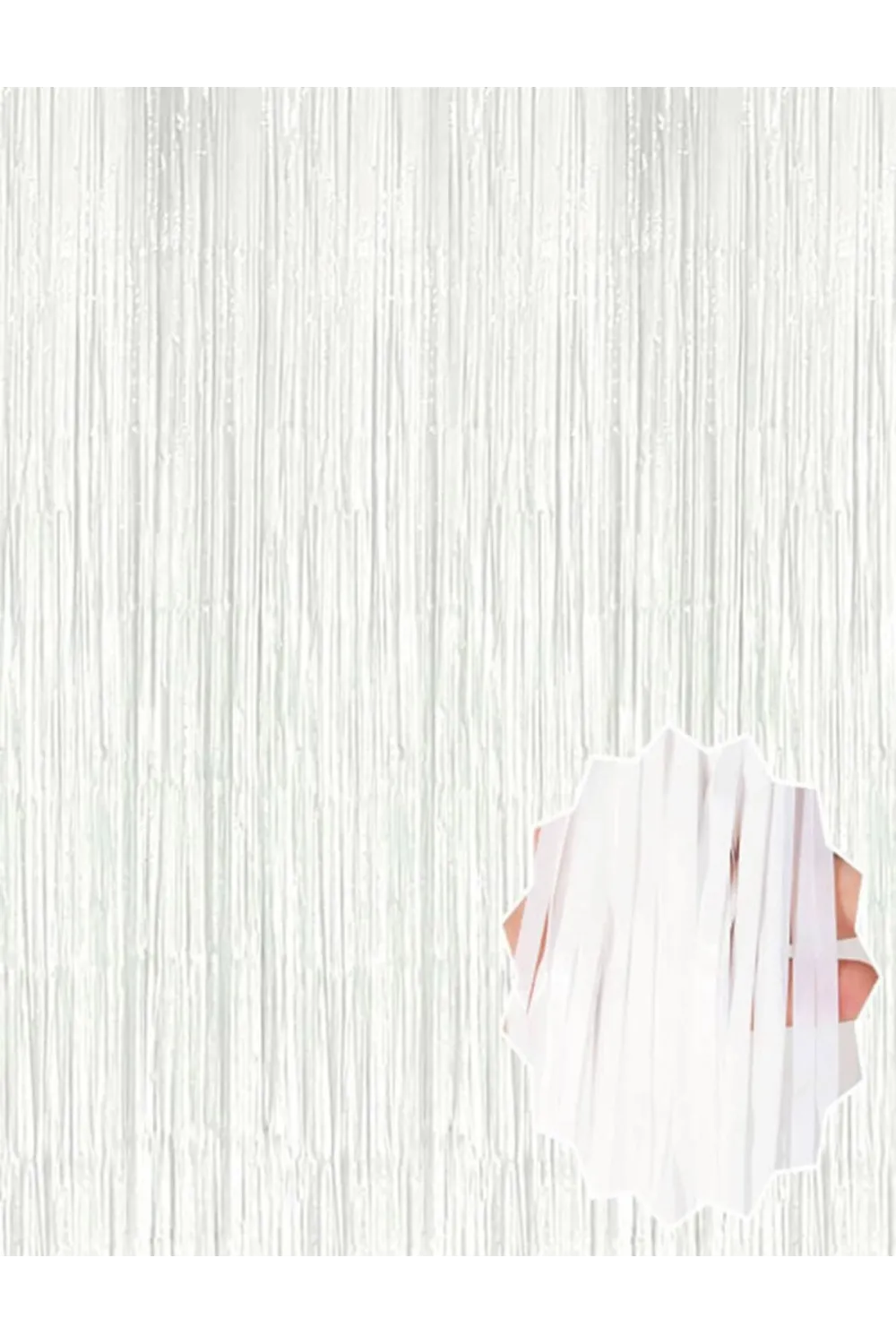 Soft Beyaz Renk Duvar Ve Kapı Perdesi İthal 100x200 Cm
