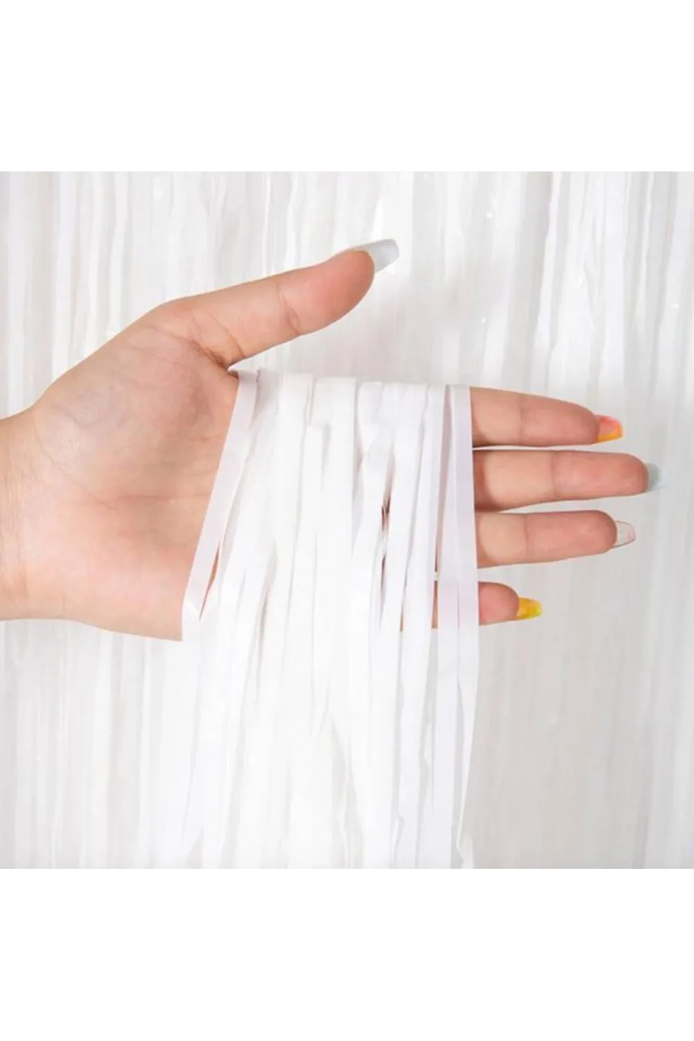 Soft Beyaz Renk Duvar ve Kapı Perdesi İthal 100x200 cm