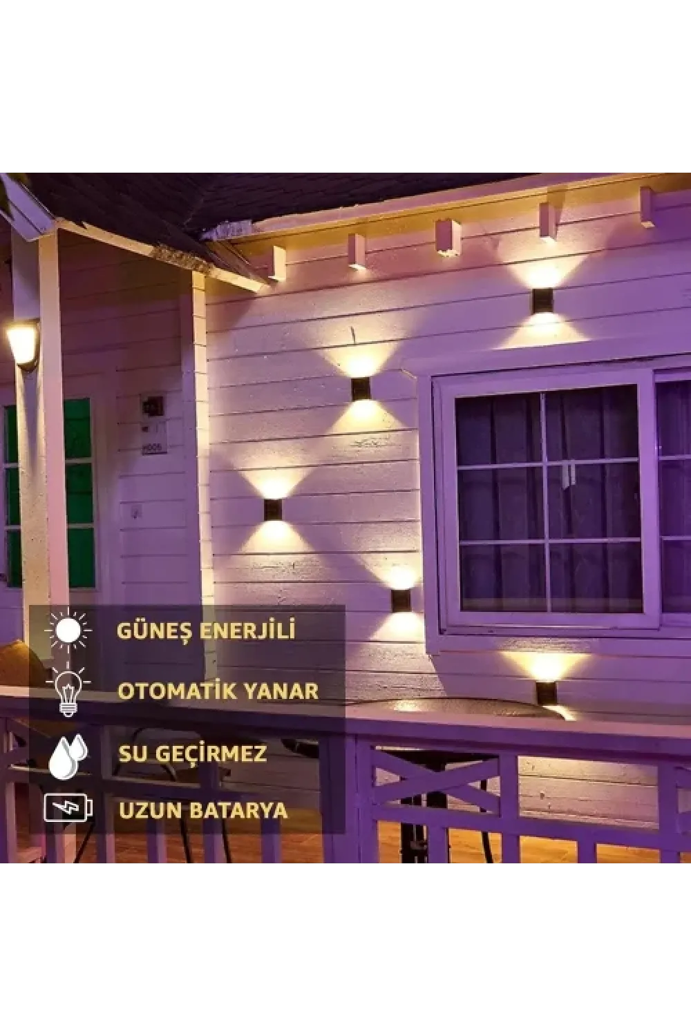 Solar 4 Ledli 11cm Duvar Aydınlatması