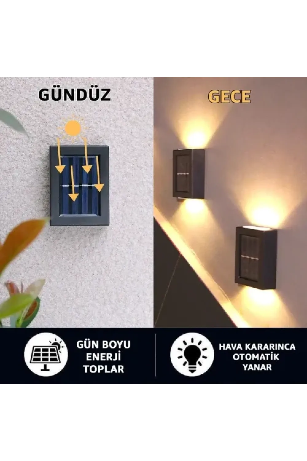Solar 4 Ledli 11cm Duvar Aydınlatması