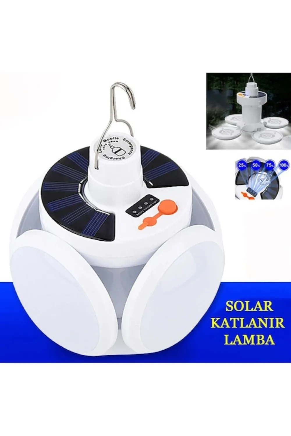 Solar 5 Kanatlı Kamp Lambası