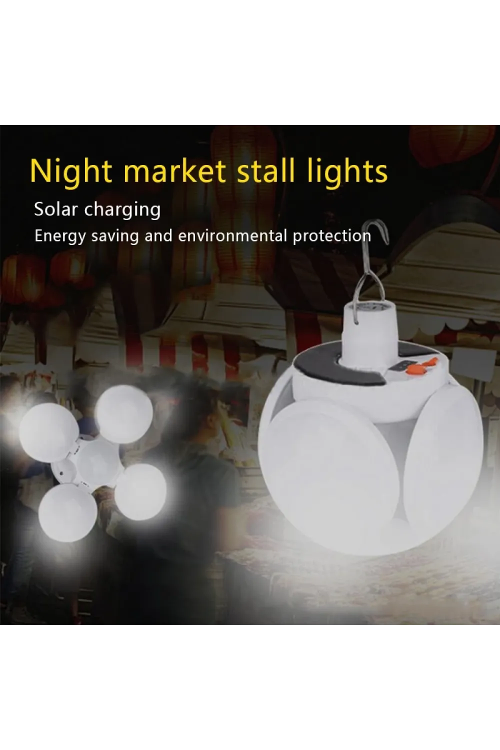 Solar 5 Kanatlı Kamp Lambası