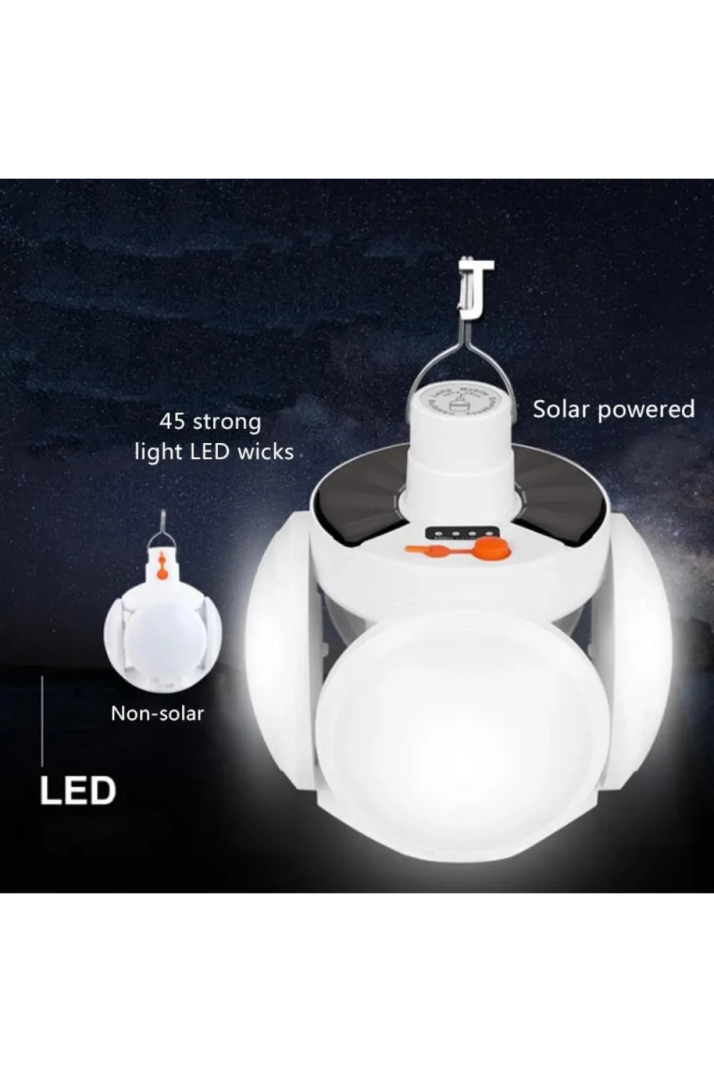 Solar 5 Kanatlı Kamp Lambası