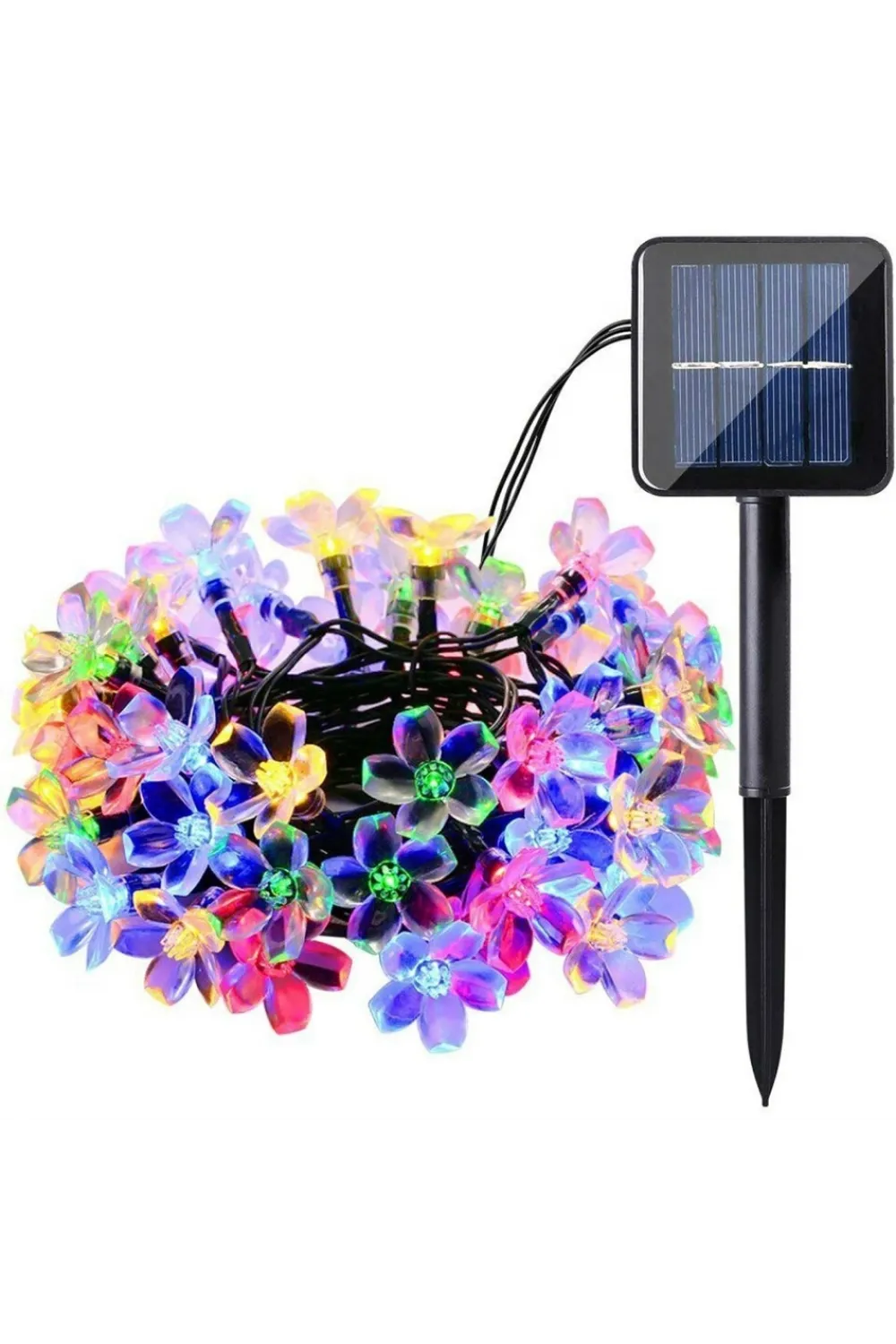 Solar 5 M 50 Led Papatya RGB 8 Fonksiyonlu