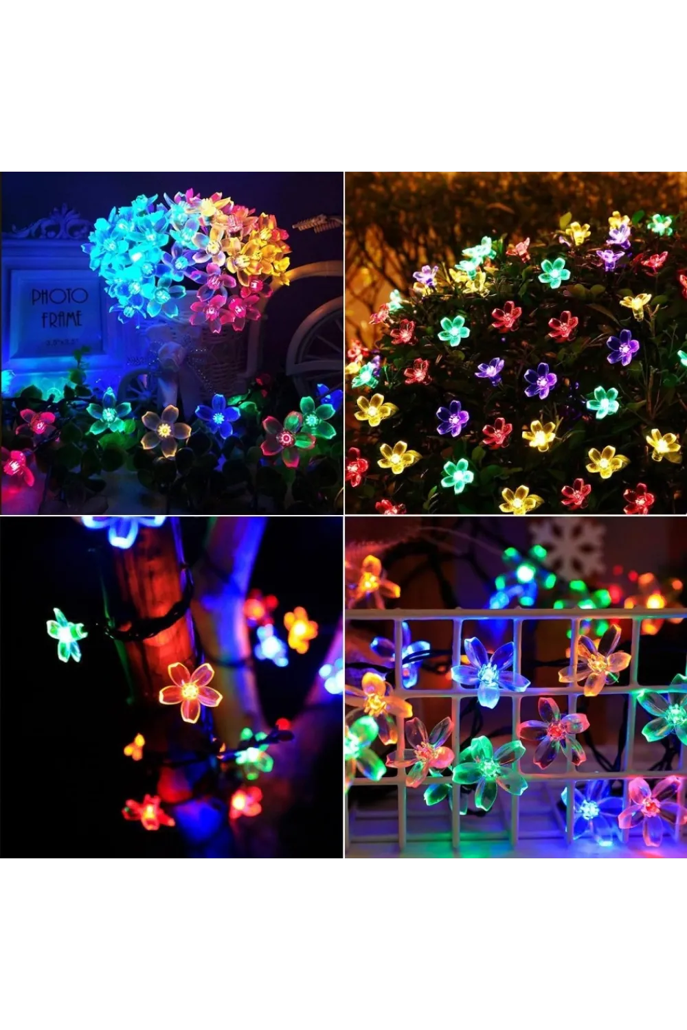 Solar 5 M 50 Led Papatya RGB 8 Fonksiyonlu