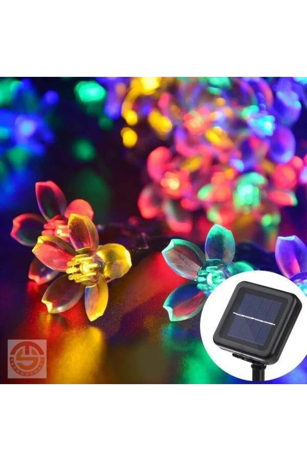 Solar Çiçekli RGB Dekorasyon Lambası