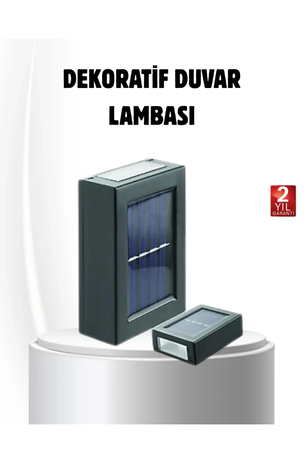 Solar Güçlü 6 Led Dış Mekan Lambası – Otomatik Aç/kapa Işık Sensörlü Aydınlatma