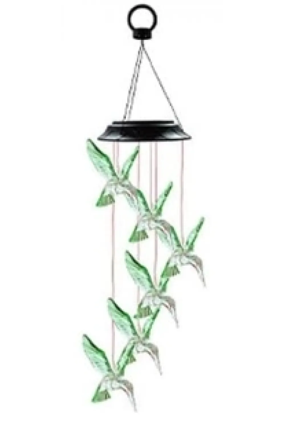 Solar Led Işıklı Kuşlu Bahçe Dekoru 6 Ledli,renkli Işık
