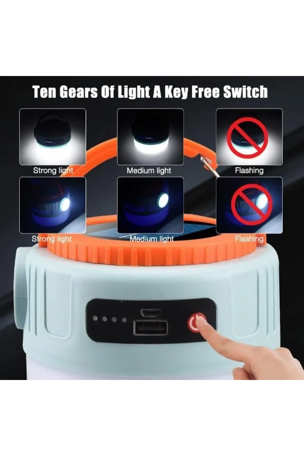 Solar Led Kamp Lambası