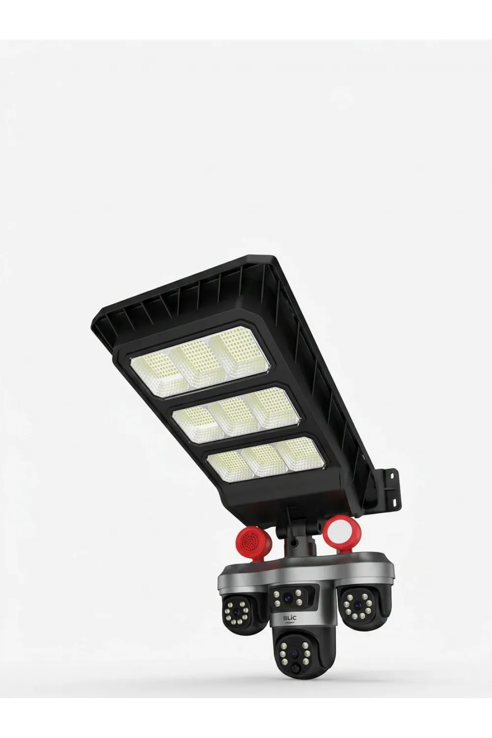 Solar Panelli Akıllı Güvenlik Kamerası Led Projektörlü