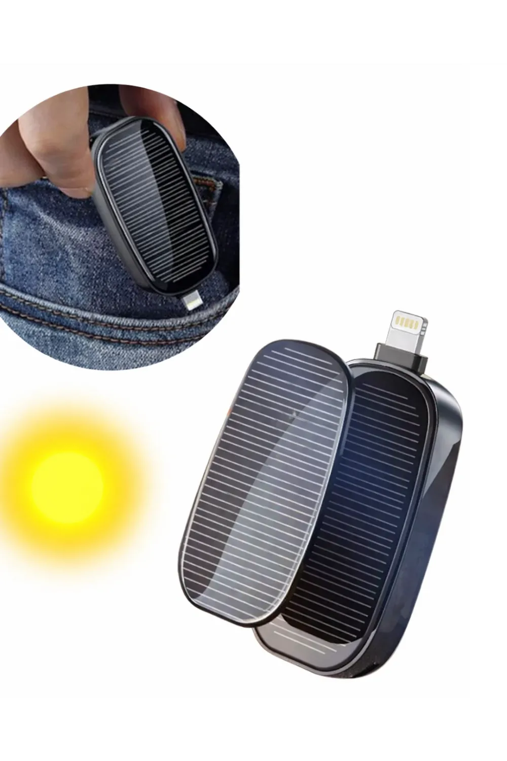 Solar Şarjlı Powerbank Acil Durum İçin Hafif Ve Kompakt