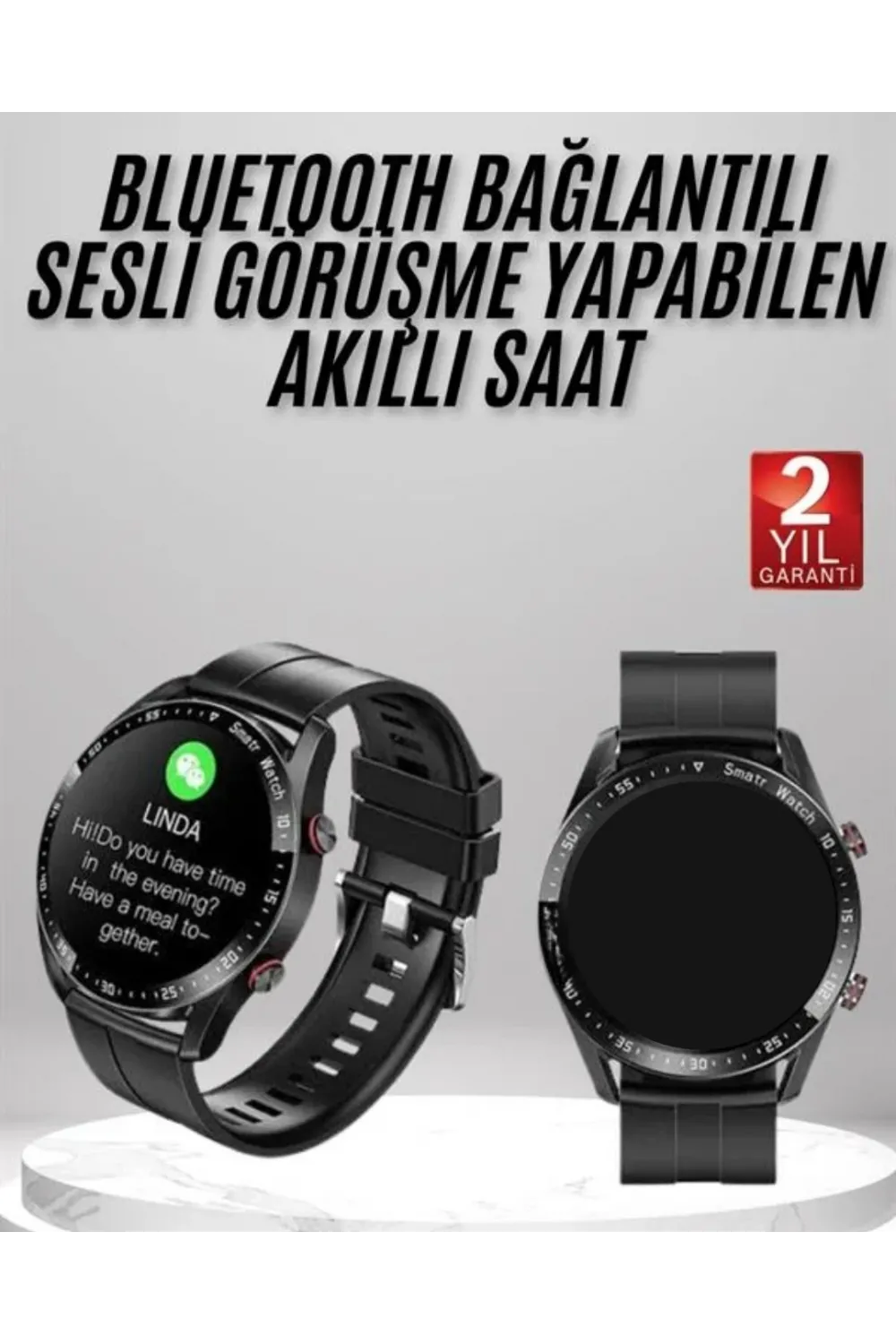 Spor Akıllı Saat Suya Dayanıklı Geniş Ekran Ve Güçlü Batarya
