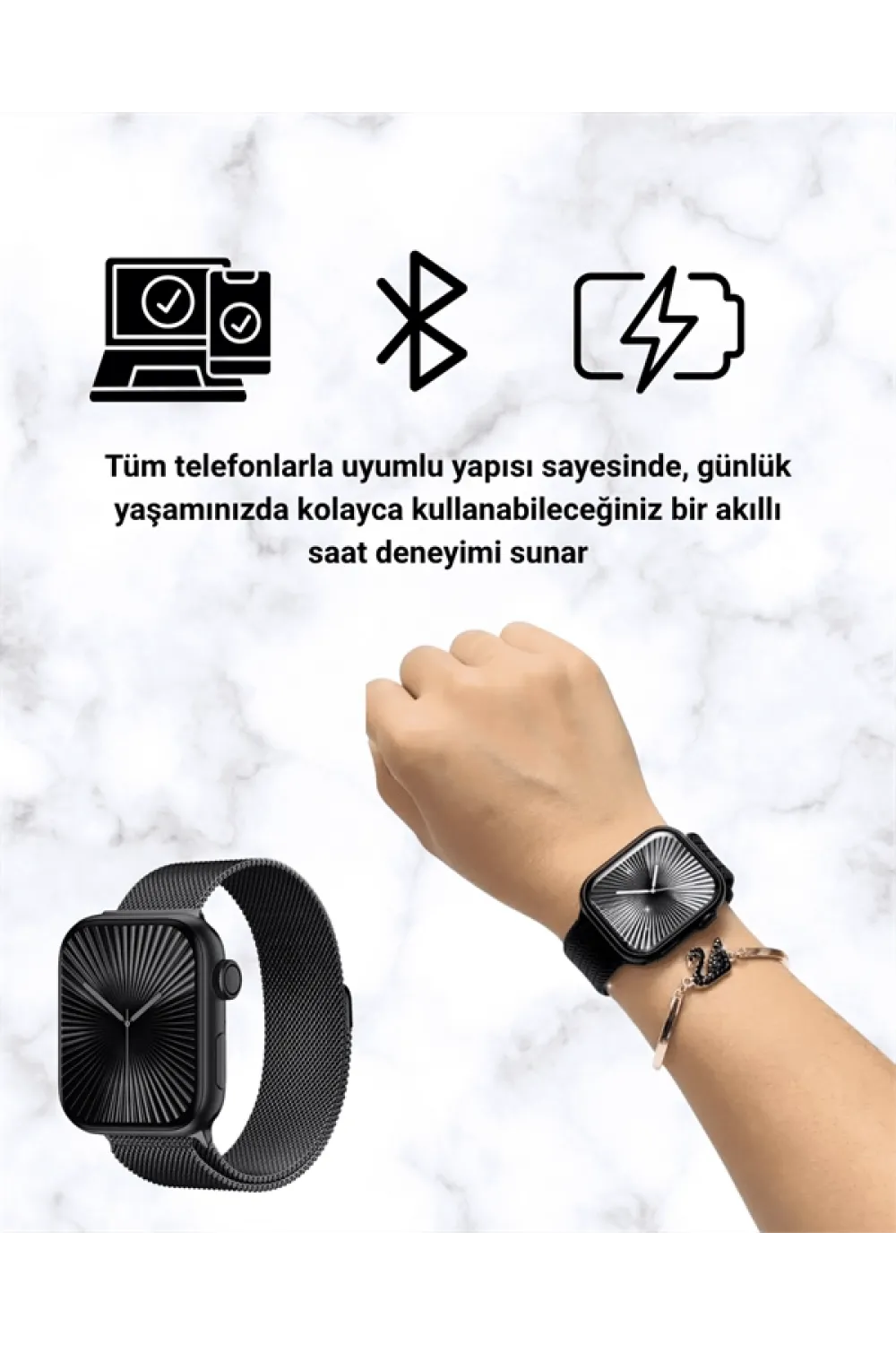 SQ-16 Mini Series 10 – Dokunmatik Akıllı Saat | Kalp Ritmi, Spo2, Uyku Takibi