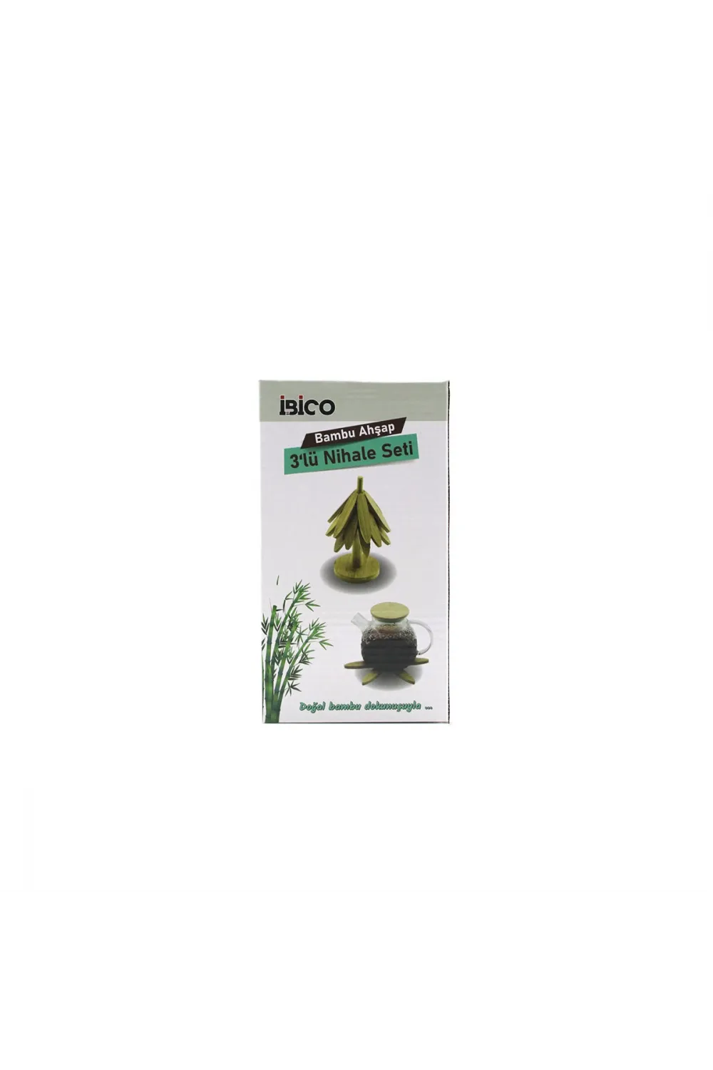 Standlı=ağaç Model 2pcs Ahşap Bambu Katlanır Nihale Yapraklı Çiçek Modeli= Çap: 20cm