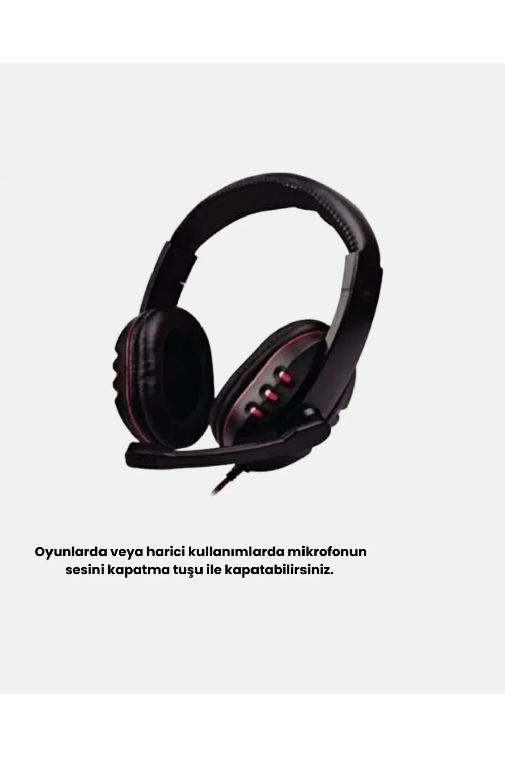 Stereo Ses Destekli Mikrofonlu Gaming Kulaklık – Yumuşak Pedli