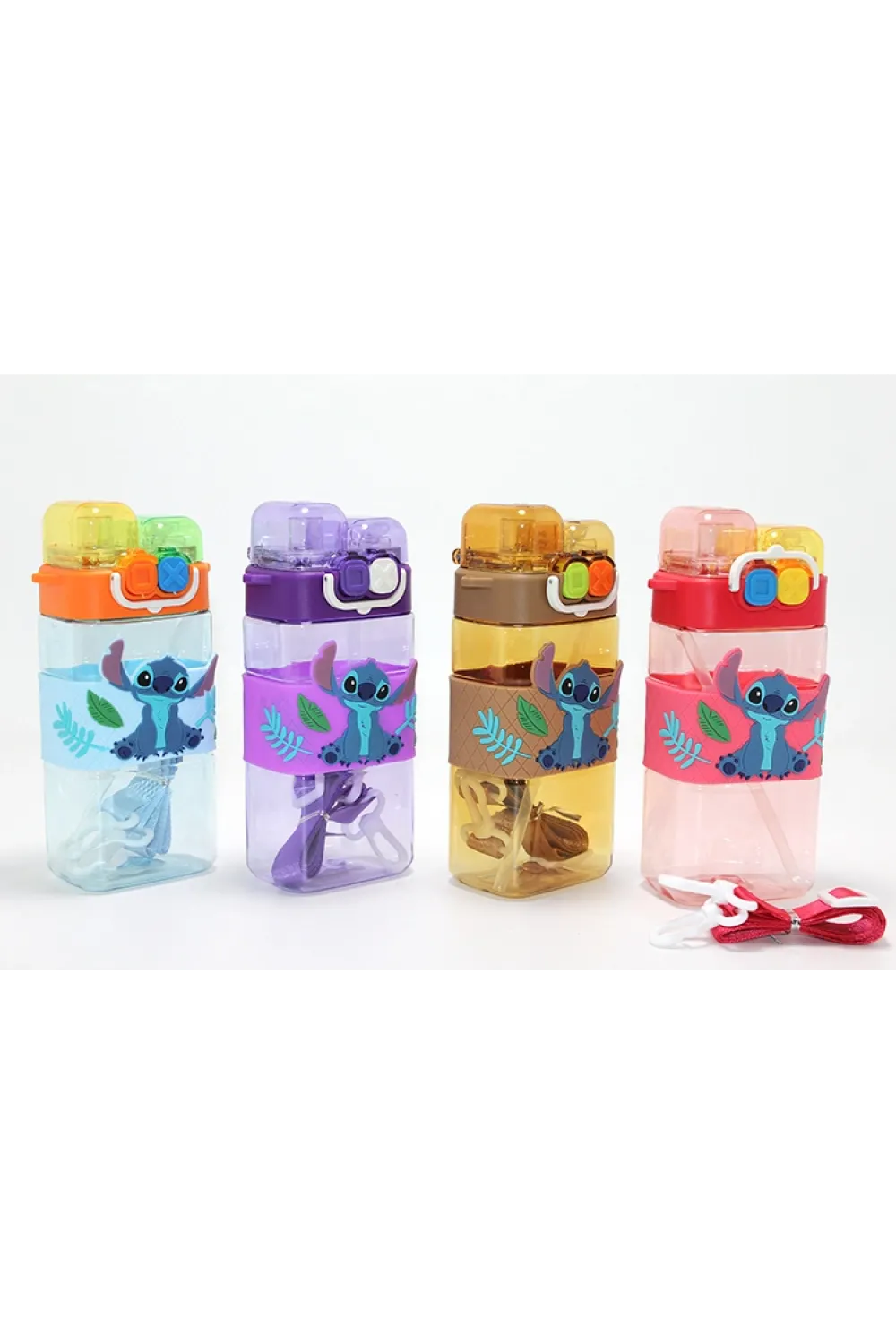 Stitch Çift Bölmeli Pipetli Suluk - (1 Adet) Seçenek 2