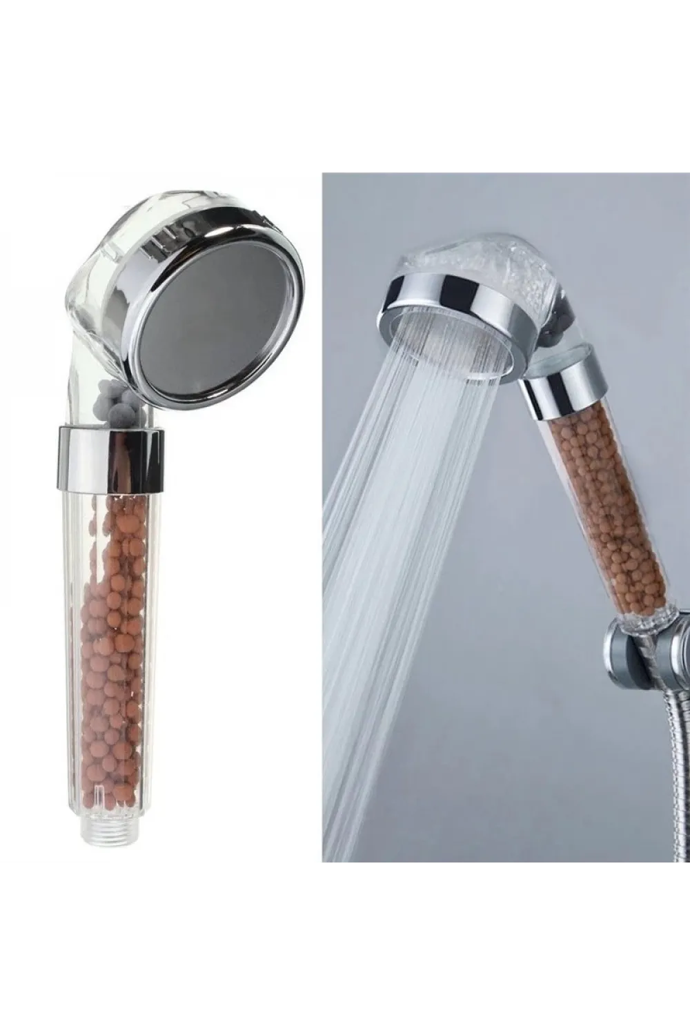 Su Arıtmalı Duş Başlığı Tasarruflu Boncuklu Banyo Duş Başlığı