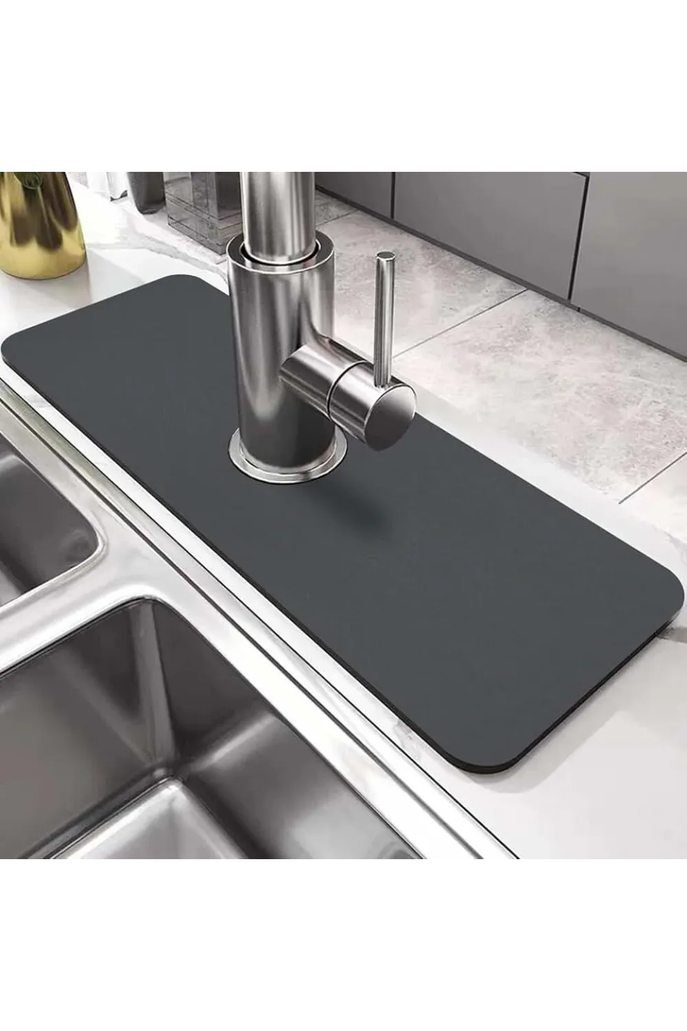Su Emici Sihirli Mutfak Banyo Musluk Matı Lavabo Kenar Matı