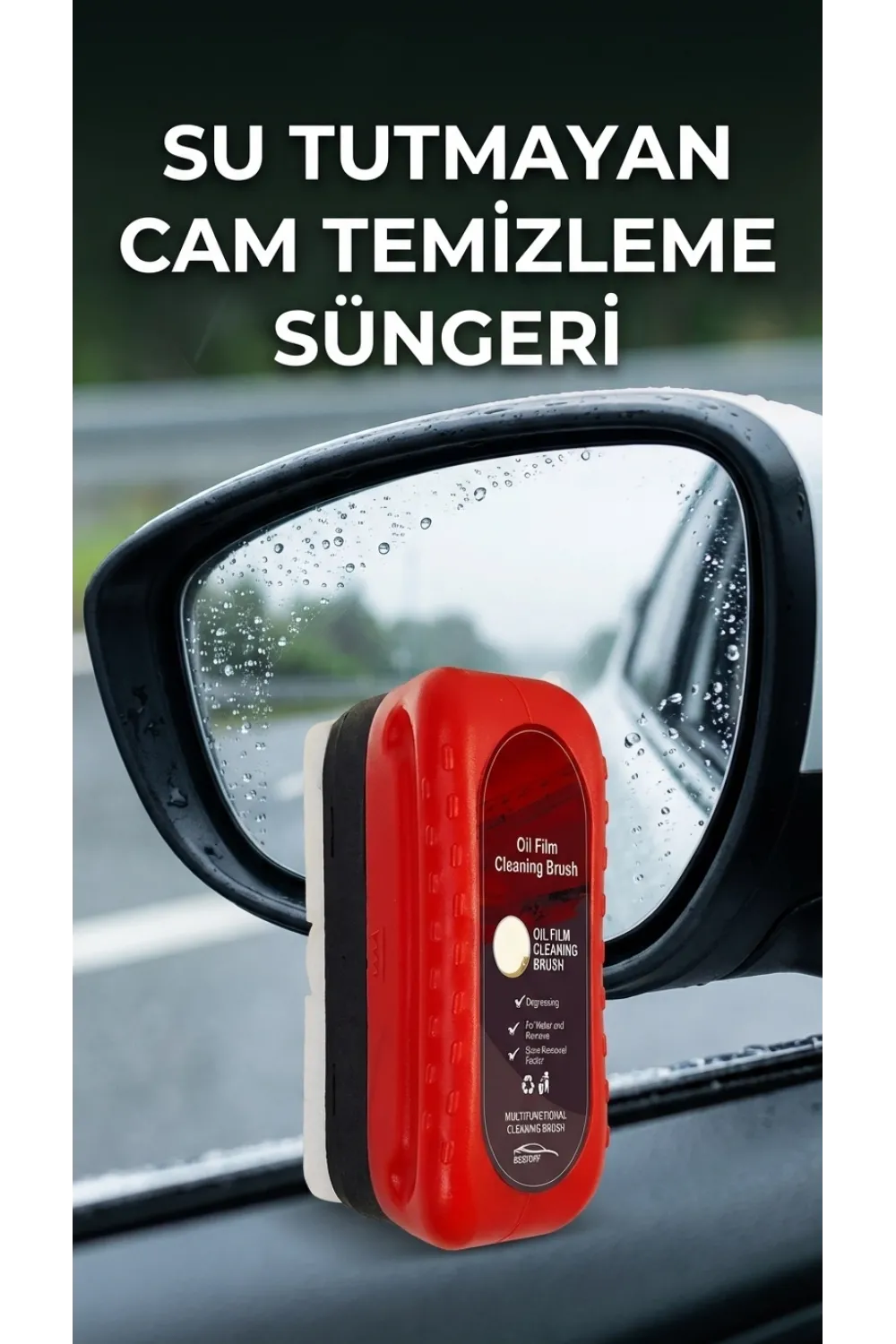 Su Geçirmez Araç Camı Temizleme Süngeri Kolay Kullanım