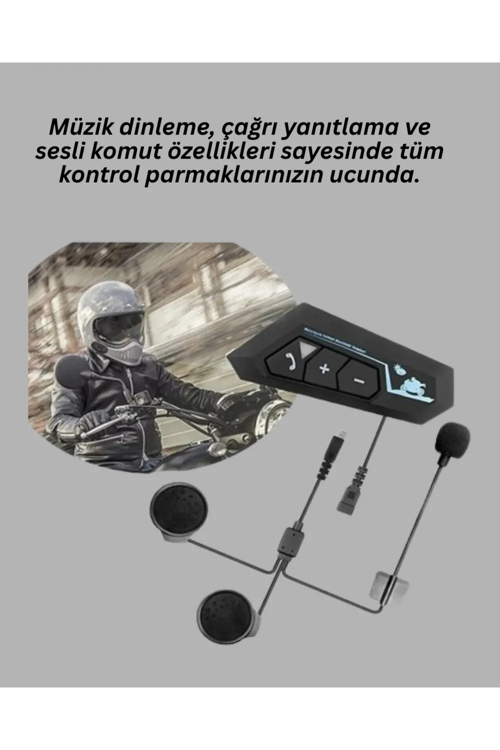 Su Geçirmez Bt22 Bluetooth Kask Kulaklığı Gps Ve Müzik Uyumlu