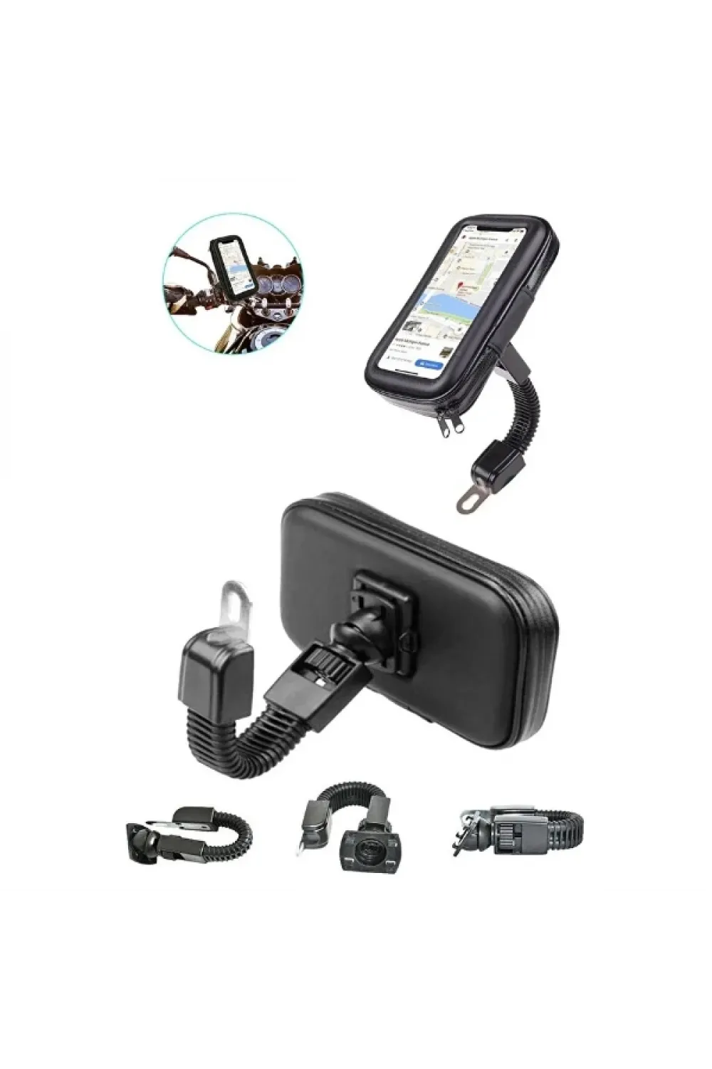 Su Geçirmez Motosiklet Telefon Tutucu